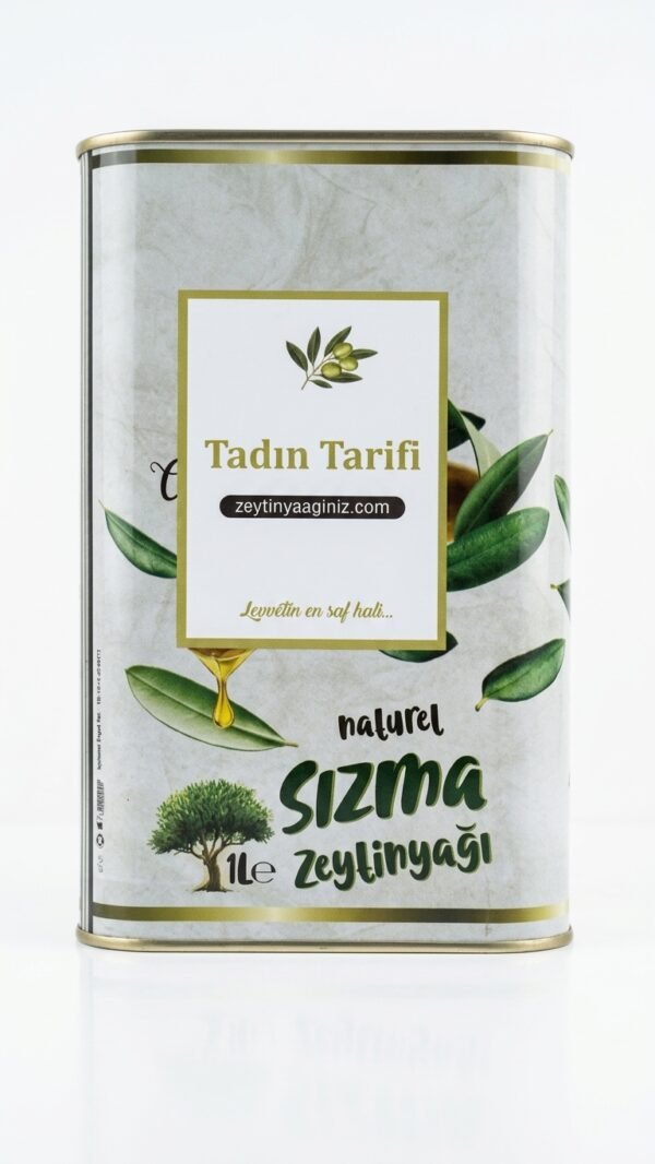1 lt sızma zeytinyağı e ticaret ürün görseli Natürel Sızma Zeytinyağı 1 LT (teneke)
